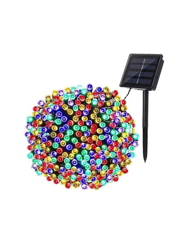 Guirlande de Noël lumineuse multicolore solaire