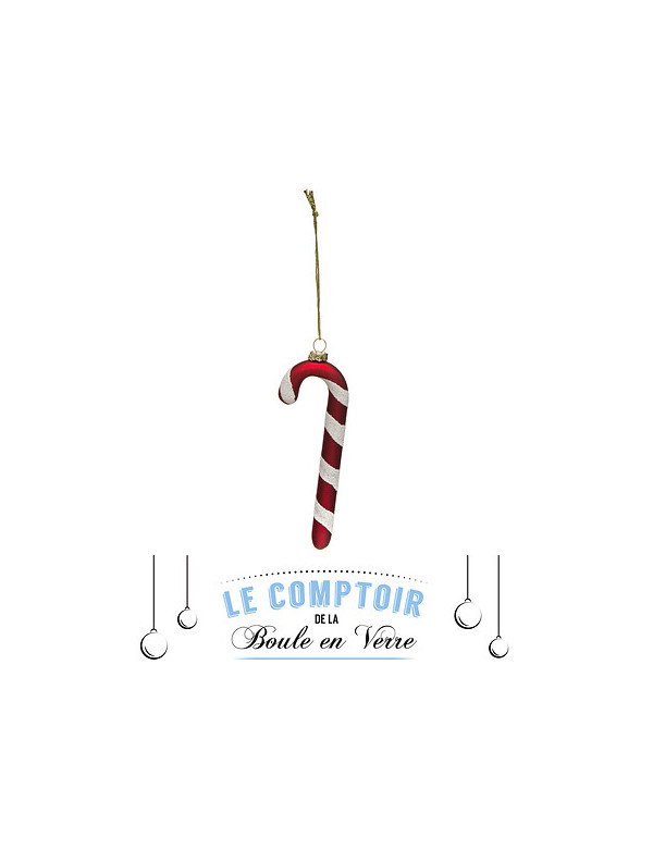 suspension de Noël Sucre d’orge en verre