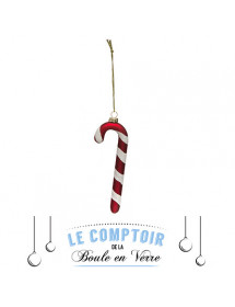 suspension de Noël Sucre d’orge en verre