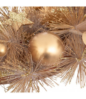 Photophore de Noël nature doré