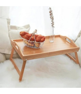 Plateau avec pieds en bambou : Pour un déjeuner au lit réussie !