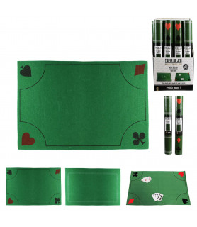Tapis vert jeu de carte 40 x 60 cm.