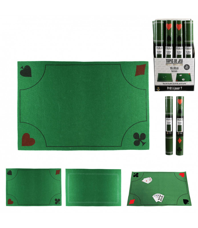 Tapis vert jeu de carte 40 x 60 cm. Tapis vert jeu de carte 40 x 60 cm.