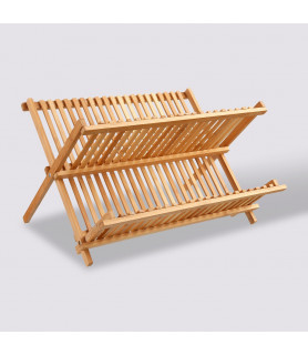 Égouttoir à vaisselle en bambou