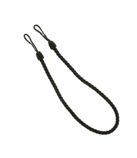 Embrasse corde coton tressé noire