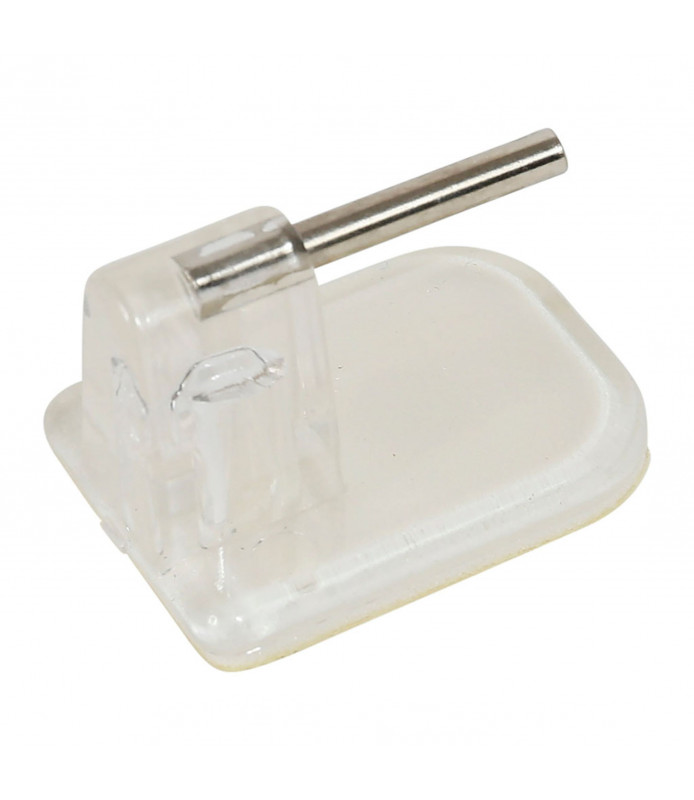 Supports de tringles Adhésifs Transparent X4