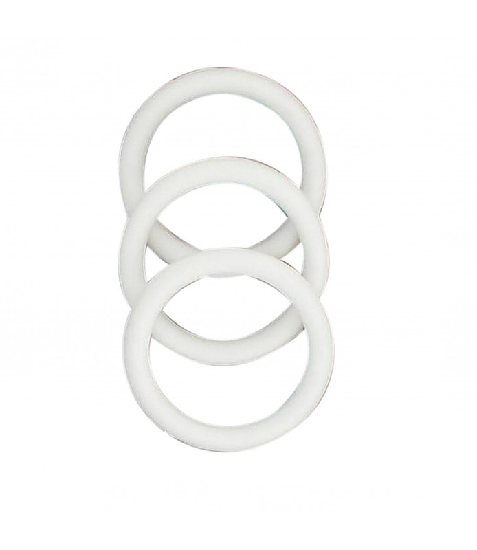 Anneaux Blanc 25 mm pour rideaux X10