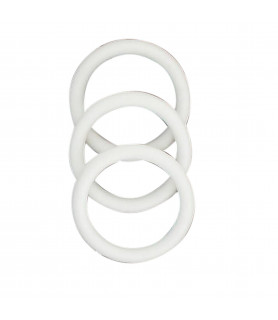 Anneaux Blanc 25 mm pour rideaux X10