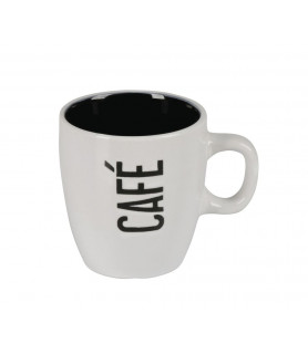 Tasse à café céramique blanc 15.5 cl.