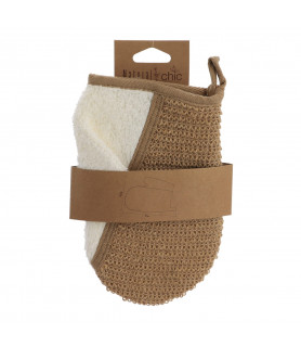 Gant de massage exfoliant pour le corps en Chanvre et bambou