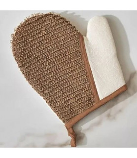 Gant de massage exfoliant pour le corps en Chanvre et bambou
