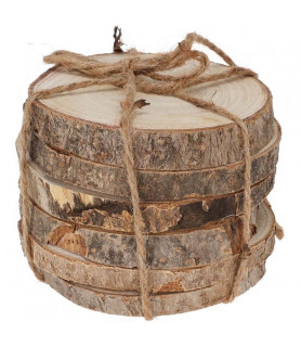 Sous-verre en bois 11 cm. x6