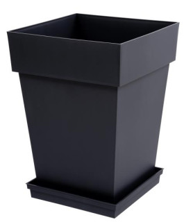 Soucoupe Carrée Toscane 32,6 cm Gris Anthracite
