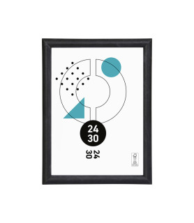 Cadre Onyx Noir 24x30 cm Ostaria