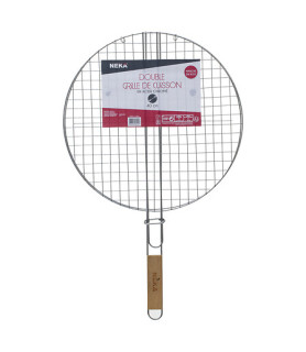 Grille de barbecue ronde double 40 cm.