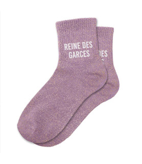 Chaussettes à paillettes reine des garces