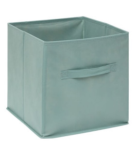 Cube de rangement vert céladon 31x31 cm