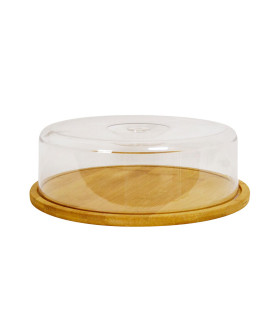 Cloche de Protection avec Plateau en Bambou