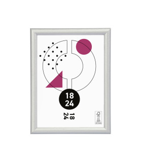 Cadre Photo Onyx Argenté 18x24 cm