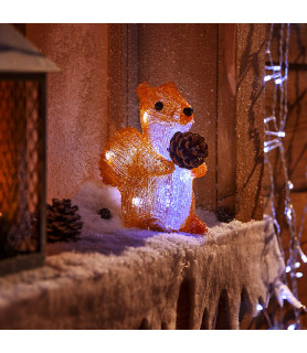 Ecureuil de Noël lumineux