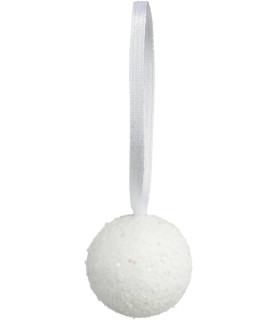 Boules de Noël polaire pailletées x10