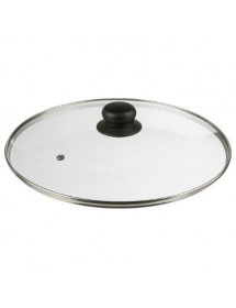 Couvercle en verre 28 cm. : Protège des projections !