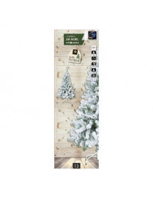 Sapin de Noël artificiel floqué blanc 150 cm.