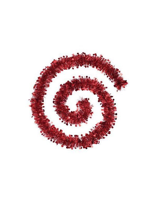 Guirlande de Noël pastille rouge