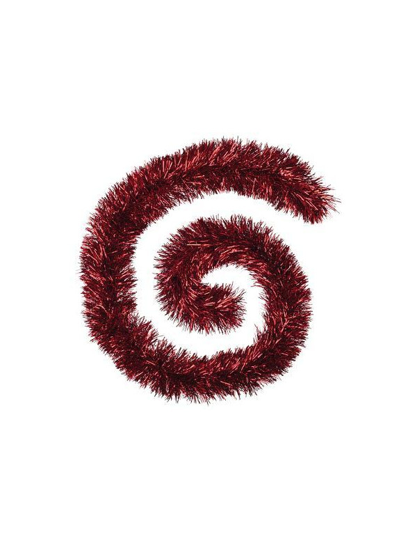 Guirlande de Noël boa xxl rouge