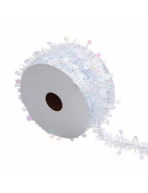 Guirlande de Noël fine étoile blanche