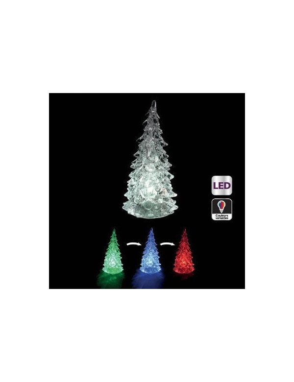 Sapin lumineux avec variations de lumières