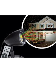 Laser lumineux de Noël rouge et vert