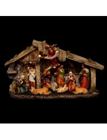 Crèche led et ses 11 santons