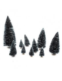Accessoires de village Sapins x10