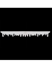 Coulée de neige artificielle pailletée