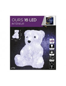 Décoration de Noël lumineuse Ours polaire