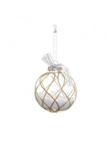 Boule de Noël transparente avec billes neige