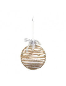 Boule de Noël transparente avec billes neige