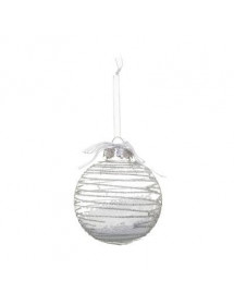 Boule de Noël transparente avec billes neige