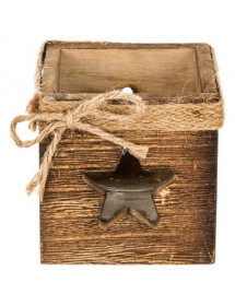 Photophore de Noël en bois