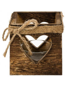 Photophore de Noël en bois