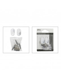 Supports de tringles naissances blanc 16 mm X2