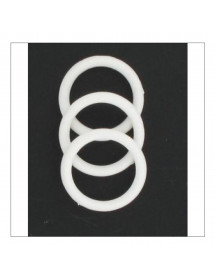 Anneaux Blanc 25 mm pour rideaux X10