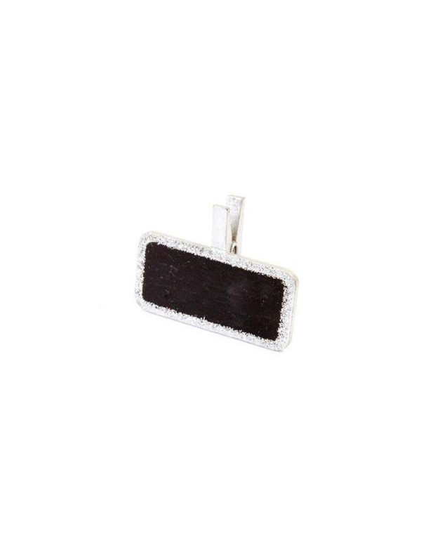 Mini-Ardoise Pailletée Argent x6 Mini-Ardoise Pailletée Argent x6