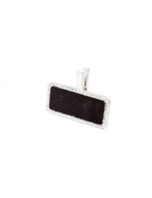 Mini-Ardoise Pailletée Argent x6