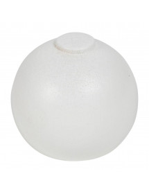Embouts de tringles Boules bois Blanc 28 mm X2