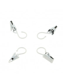 Anneaux pinces Blanc X8