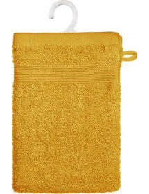 gant de toilette moutarde