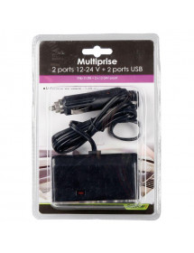 Multiprise allume cigare 12 volt + ports USB