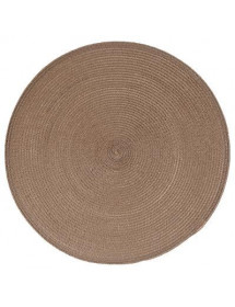 SET TABLE TRESSE ROND TAUPE